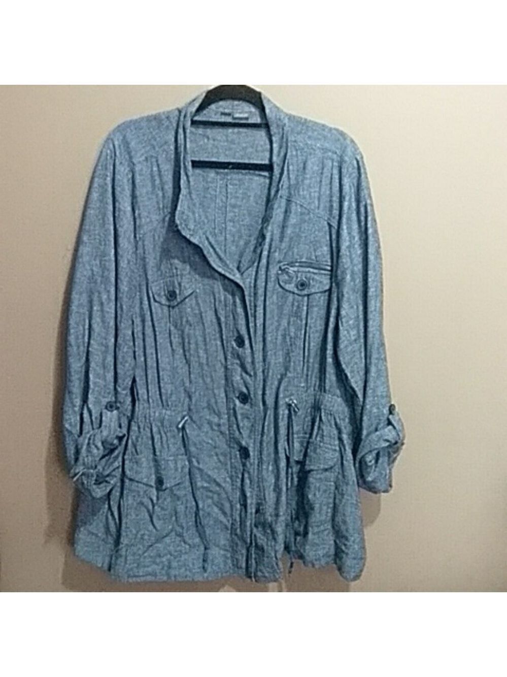 Womans blue utility jacket size 18